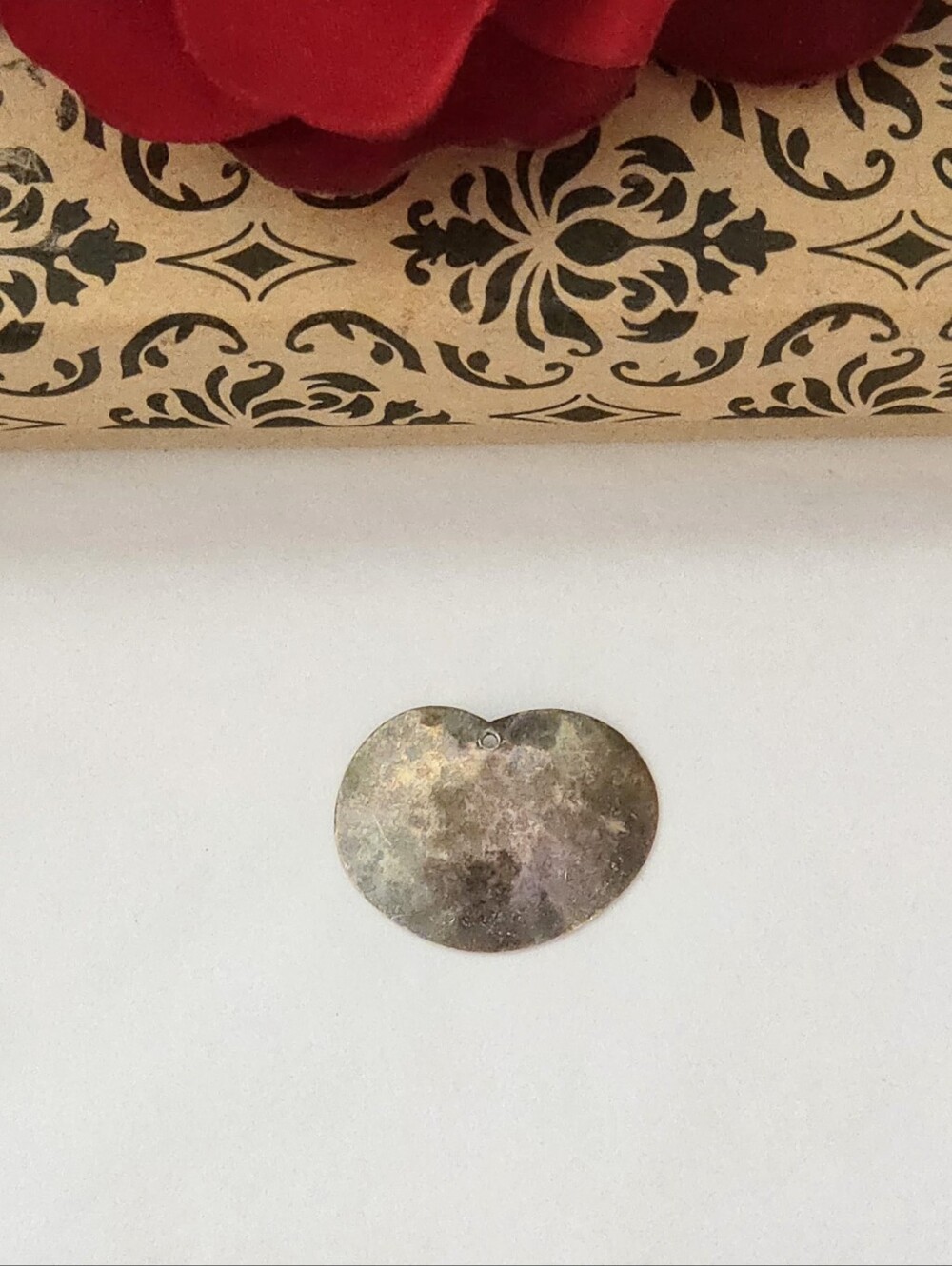 Vintage Roggio Sterling Silver Heart Pendant or Charm